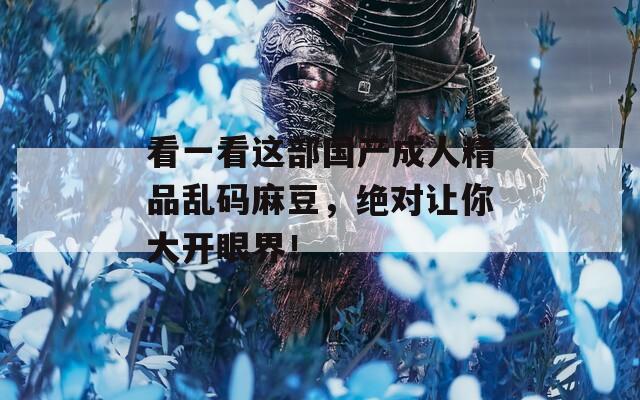 看一看这部国产成人精品乱码麻豆，绝对让你大开眼界！