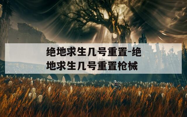 绝地求生几号重置-绝地求生几号重置枪械